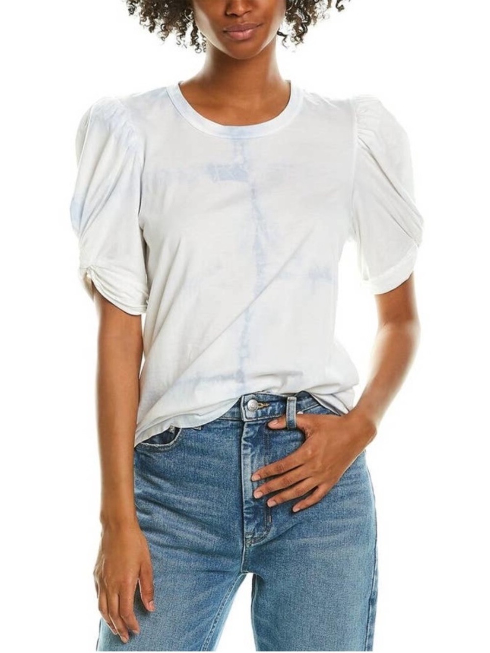 A.L.C. Kati Tie Dye Puff-Sleeve Tee Size Small